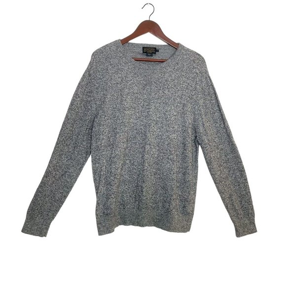 Pendleton Woolen Mills Heathered Blue Grey Pullover Sweater Crew Neck-Mens L-EUC - Picture 1 of 5